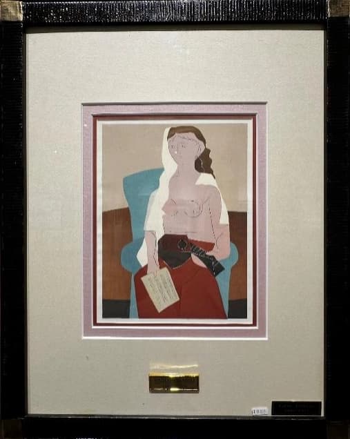 Seated Woman with a Mandolin